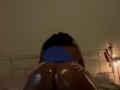 Oiled Up Mrs Kensington makes me Cum with her Big Black Booty