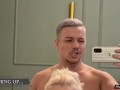Clapping Ass & Anal Close-Up ! Gymnast Blonde Takes Cum in Splits