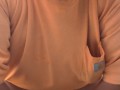 Bear Chub slapping balls at work
