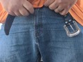 Bear Chub slapping balls at work