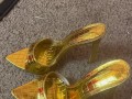 Sexy Gold High Heel Try On.