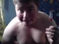 Virgin Guy uses screwdriver as dildo to fuck him self in the ass