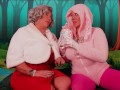 Mrs Claus & the Easter Bunny play Chubby Bunny, pt 1 - Sam Mack & Ryan Keely - SFW