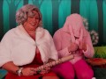Mrs Claus & the Easter Bunny play Chubby Bunny, pt 1 - Sam Mack & Ryan Keely - SFW