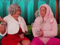 Mrs Claus & the Easter Bunny play Chubby Bunny, pt 1 - Sam Mack & Ryan Keely - SFW