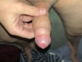 Just me masturbating at night from soft to hard messy cumshot