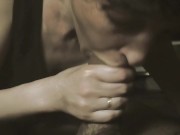 Russian slut rides her lover's cock and swallows his cum - PlayingGodss