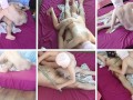 Amateur couple erotic massage. Hot couple sensual oil massage.