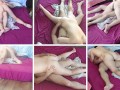 Amateur couple erotic massage. Hot couple sensual oil massage.