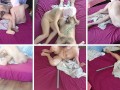 Amateur couple erotic massage. Hot couple sensual oil massage.