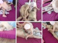 Amateur couple erotic massage. Hot couple sensual oil massage.