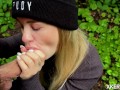 Step Sister Risky Public Sex After Blowjob in the Forest
