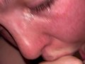 It s been 45 minutes that s she s been sucking my dick and I can t get her to stop she keeps goin