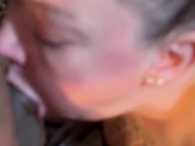 My stepsister snuck into my room aging to gag on my rock hard dick 😈