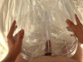 Man fucking a transparent lovedoll to an edging throbbing creampie - pov and asmr