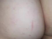 Beating my dick off in my sneaky link stepsister thick fat white ass 😈🥖