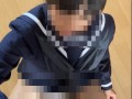 【制服ザーメン】清楚系JKセーラー服にザーメン大量ぶっかけ（熊●・第●）