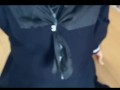 【制服ザーメン】清楚系JKセーラー服にザーメン大量ぶっかけ（熊●・第●）