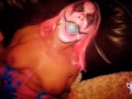 Sexy Milf Clown sucks a big dick before her silly clown pussy gets filled.