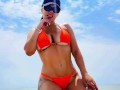 Maca Hugo Posing Seductively on the Beach – Bikini & Sunset Vibes