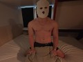 Let me fill you up with my big cock - Masked Pillow Humping, Dirty Talking & Hands Free Cumshot