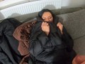 MilfyCalla - A lot of pee, golden shower, farting and cum on my new downjackets 178