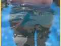 Wifey wet shirt in the pool with perfect braless tits