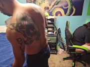 stepdad bounds me to a chair and fucks me hard creampies me hard