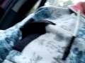 blowjob in the car caught in public