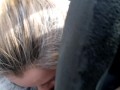 blowjob in the car caught in public