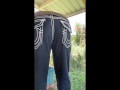 Masturbating in public outside till I ejaculate + taking a desperate public piss close to neighbors