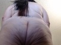 Chubby Jiggly Dimpled Ass Closeup Bouncing Slapping Clenching