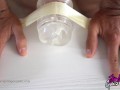 Clear Fleshlight Fuck and Cumshot - Transparent Male Sex Toy