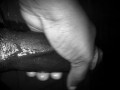 Oiled Horny Guy Masturbating Big Black Dick While Moaning
