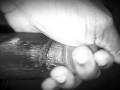 Oiled Horny Guy Masturbating Big Black Dick While Moaning