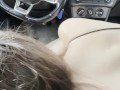A stunning blowjob from a beautiful woman on a hot summer day