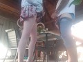 Mutual masturbation with my friend wife outdoor