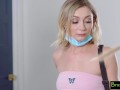 Chloe Temple to stepbro, "Since you like the smell of my panties, might as well taste my pussy"