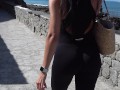 BEACH ADVENTURE.  perfect tits & big ass exposed in public gets fucked after topless - Who is Lilly