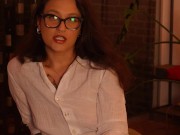 pov: you can't resist your boss when she wants to give you a blowjob in her office