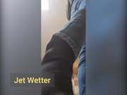 Desperately peeing and soaking my jeans and stripping