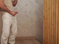 My Horny Neighbor Caught me Masturbating in the Hallway and makes me Cum Intensely