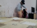 married housewife pays the technician with her ass