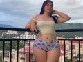 Beautiful Colombian with a big ass seduces her neighbor
