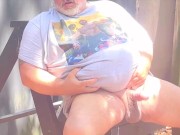 Country Bear Goes Camping with his BIG COCK SHOWING