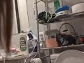 Hot Milf Pissing In House Party Bathroom Then Masturbates While Moaning and Talking Dirty On Toliet