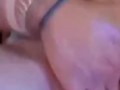 Up close fingering my wet tight ass and pussy and having body shaking orgasm in house party bedroom