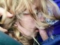 Hot blonde gets caught sucking my dick in Olive Garden parking lot