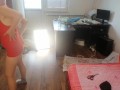Amateur wife does housework naked. Latina with hairy pussy, big ass.