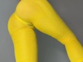 ⭐️ PAWG Plugged Twerkin' & Peeing in Yellow Yoga Pants ⭐️